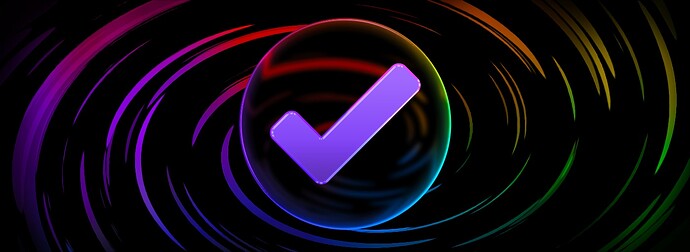 Artwork: OmniFocus checkmark in Liquid Glass.