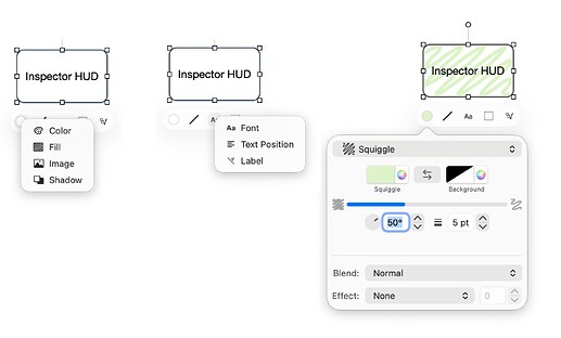 Showing the full palette options that can be accessed by right-clicking on the fill and text buttons.
