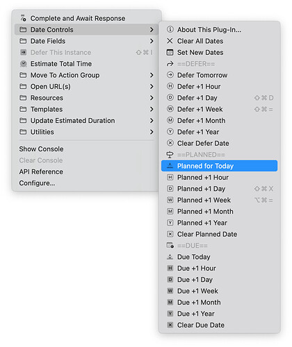 OmniFocus - Date Controls