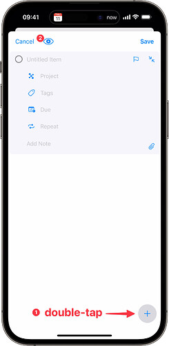 OmniFocus 4.0 for iPhone - Quick Entry